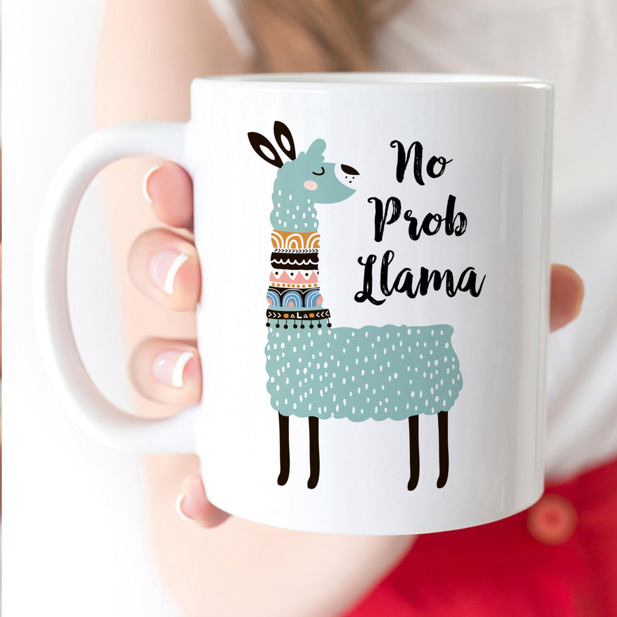 Llama Coffee Mug – Cute Ceramic Cup With Playful Llama Design, Dishwasher Safe