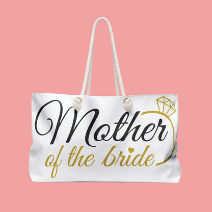 Elegant Mother of the Bride Weekender Bag, Bridal Gift, Wedding Accessory, Travel Tote, Engagement Celebration