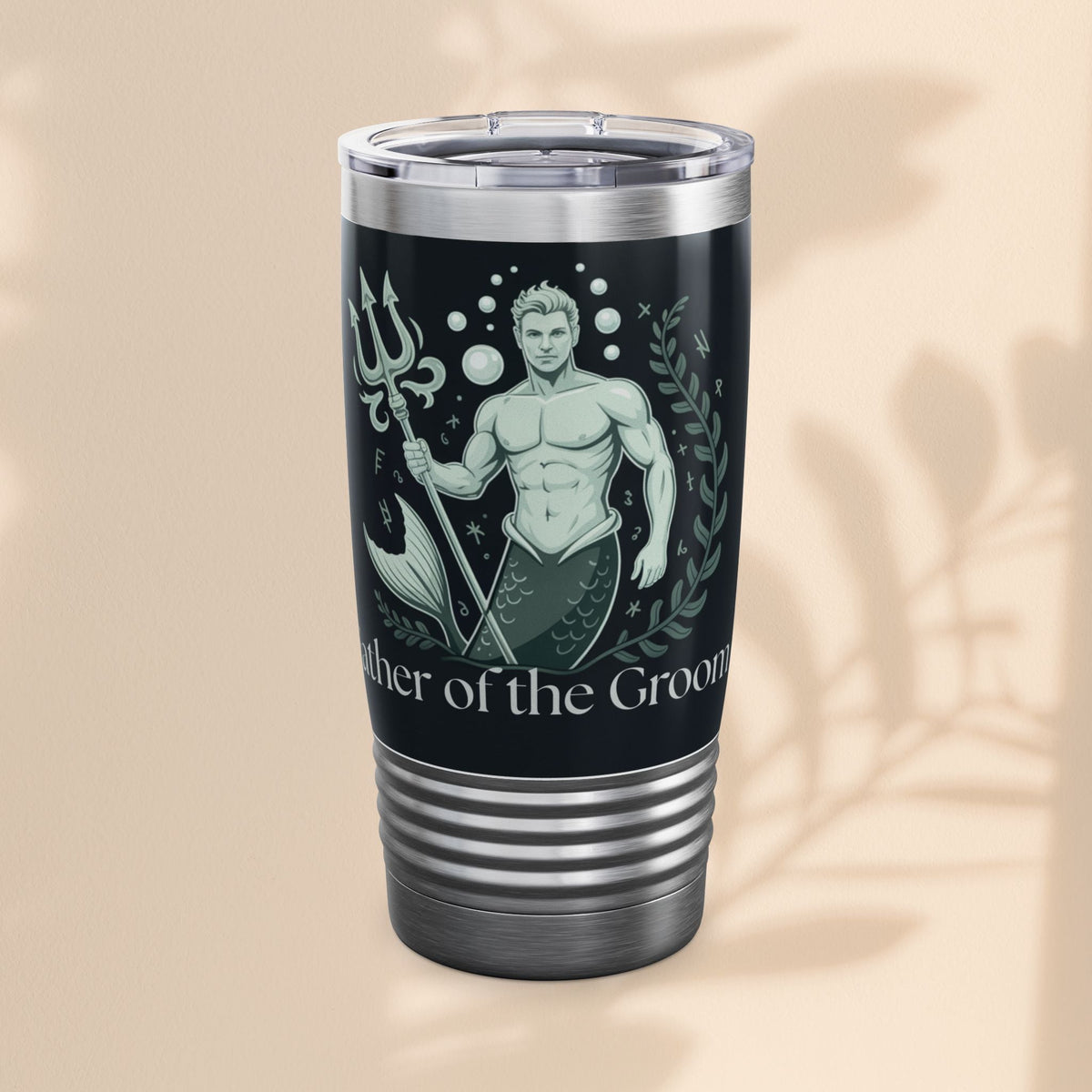 Mermaid-Themed Tumbler - Father of the Groom, Wedding Gift, Nautical Decor, Personalized Travel Mug, Ocean Lover Gift