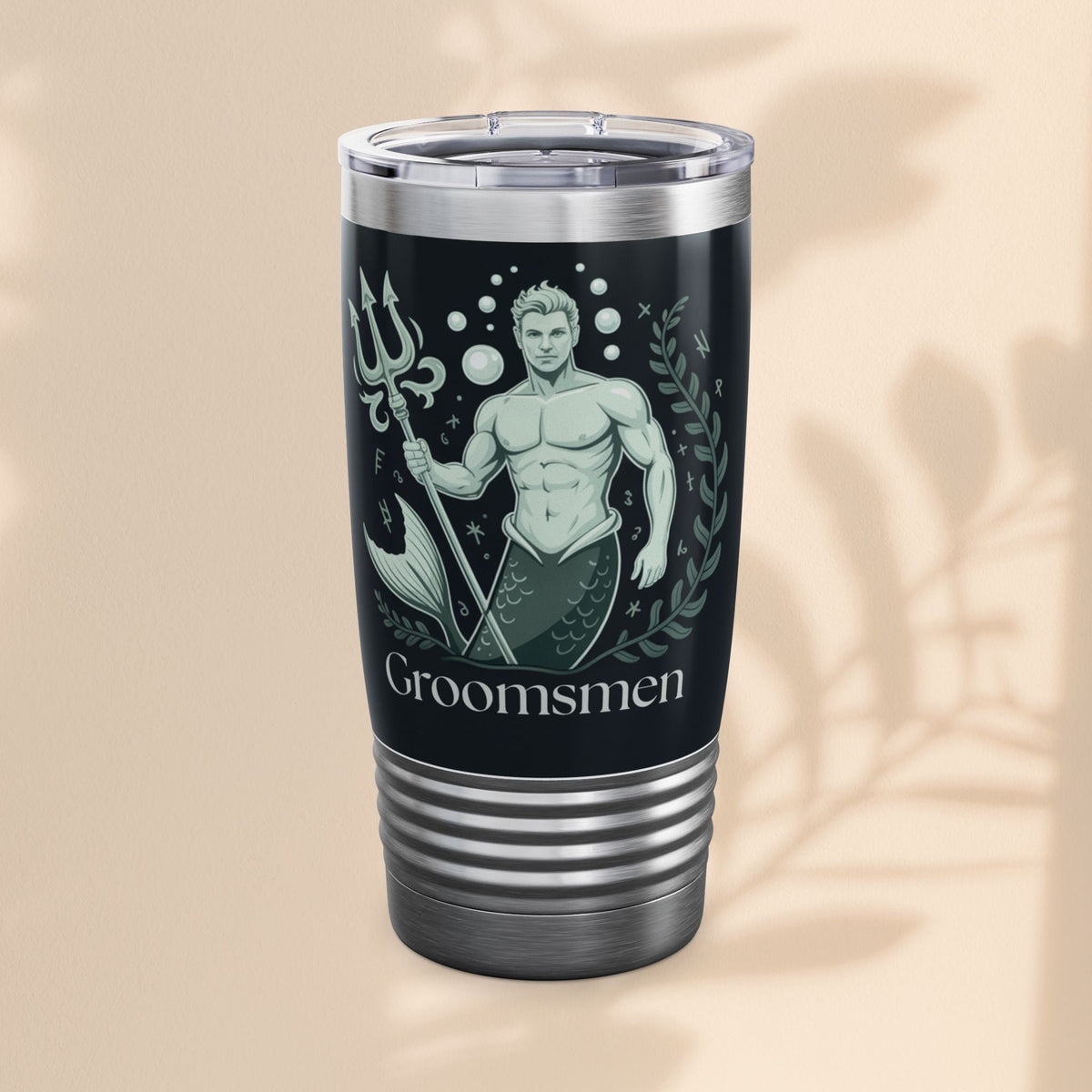 Merman Groomsmen Tumbler, 20oz – Perfect for Weddings, Parties, Gifts, Travel Mugs, Personalized Drinkware