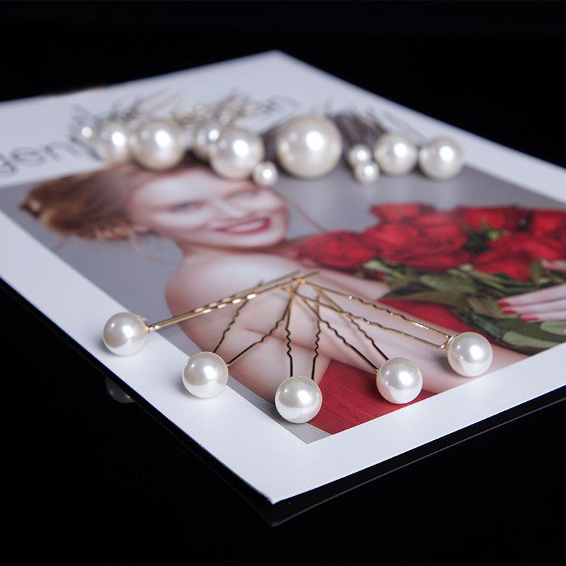 Pearl Hair Stick & Clip Set