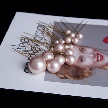 Pearl Hair Stick & Clip Set