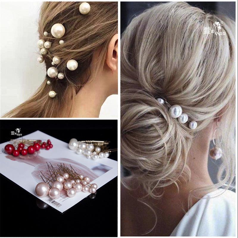 Pearl Hair Stick & Clip Set