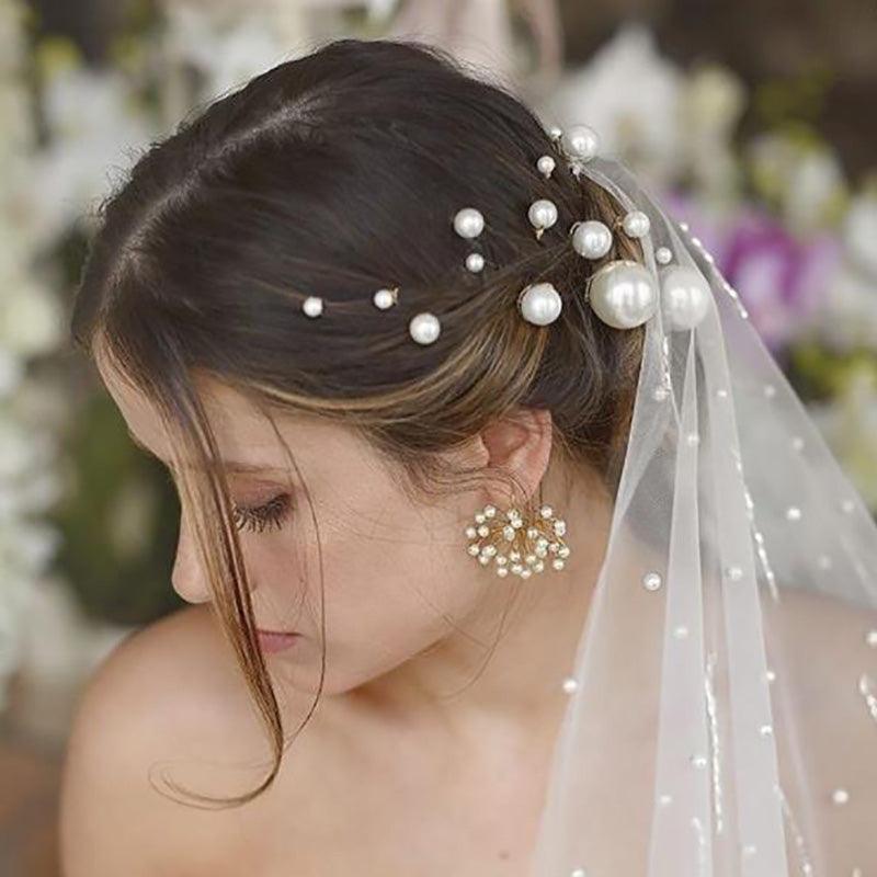 Pearl Hair Stick & Clip Set