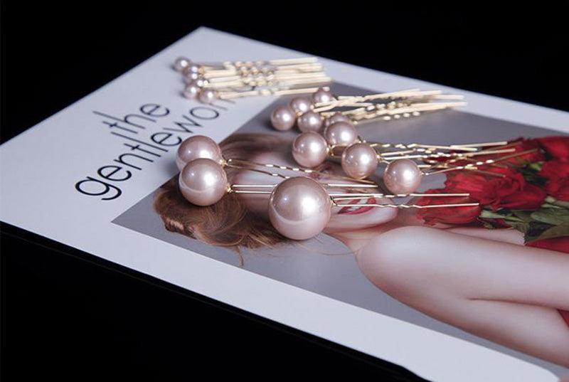 Pearl Hair Stick & Clip Set