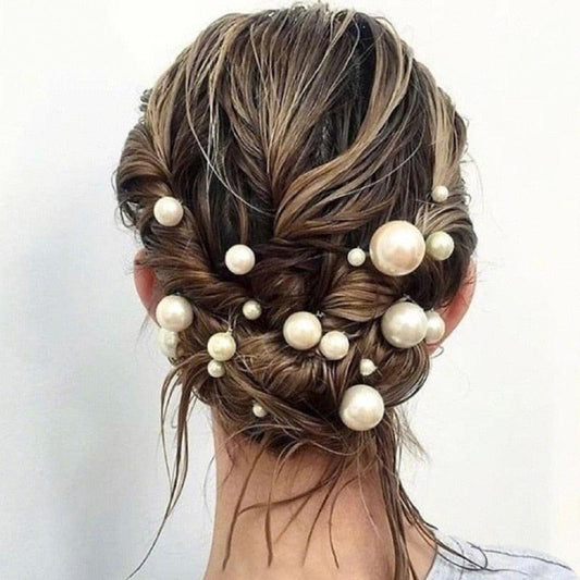 Pearl Hair Stick & Clip Set