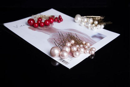 Pearl Hair Stick & Clip Set