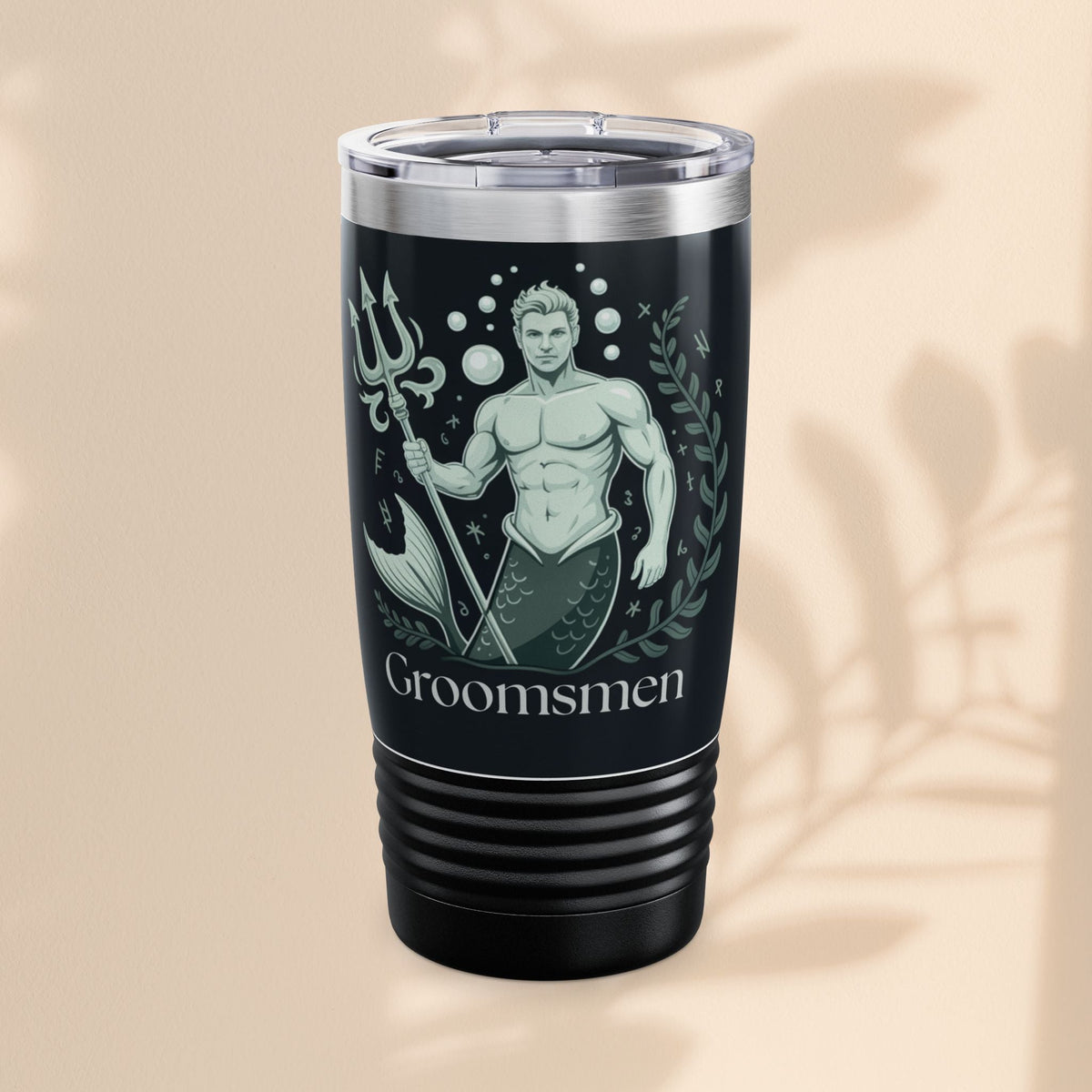 Merman Groomsmen Tumbler, 20oz – Perfect for Weddings, Parties, Gifts, Travel Mugs, Personalized Drinkware