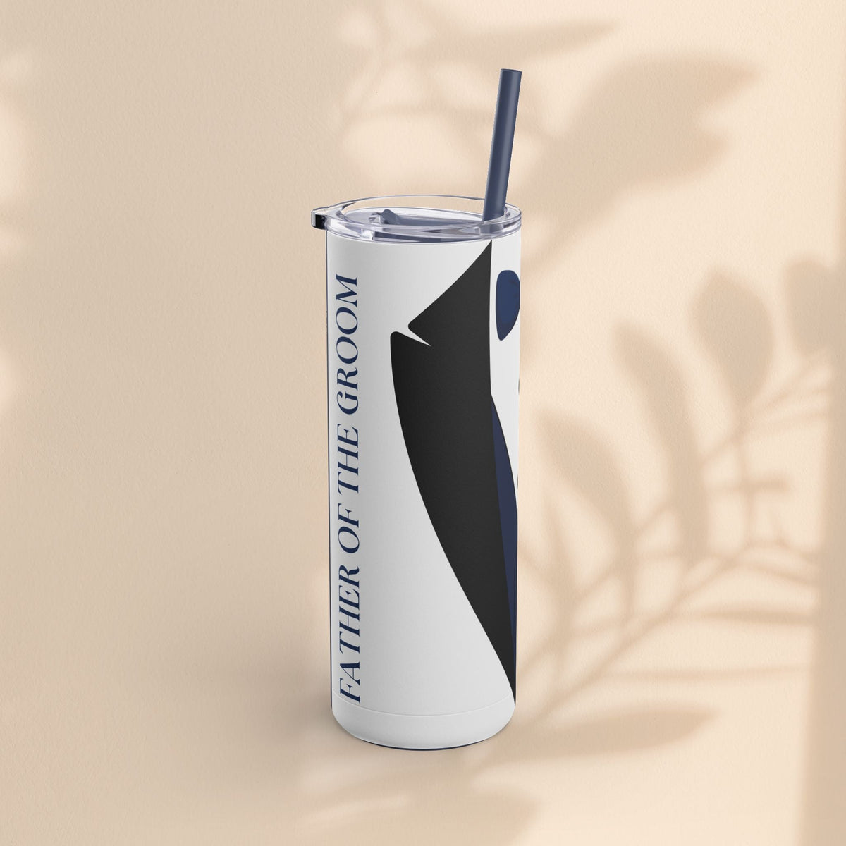 Father of the Groom Tumbler, Stylish Wedding Drinkware, Groomsmen Gift, Matte Skinny Tumbler, Personalized Wedding Keepsake