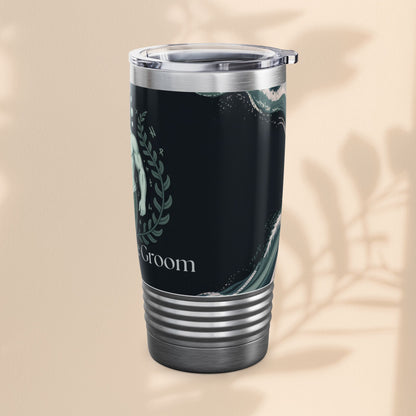 Mother of the Groom, Stylish Ringneck Tumbler - Perfect for Weddings, Gifts for Parents, Merman Design