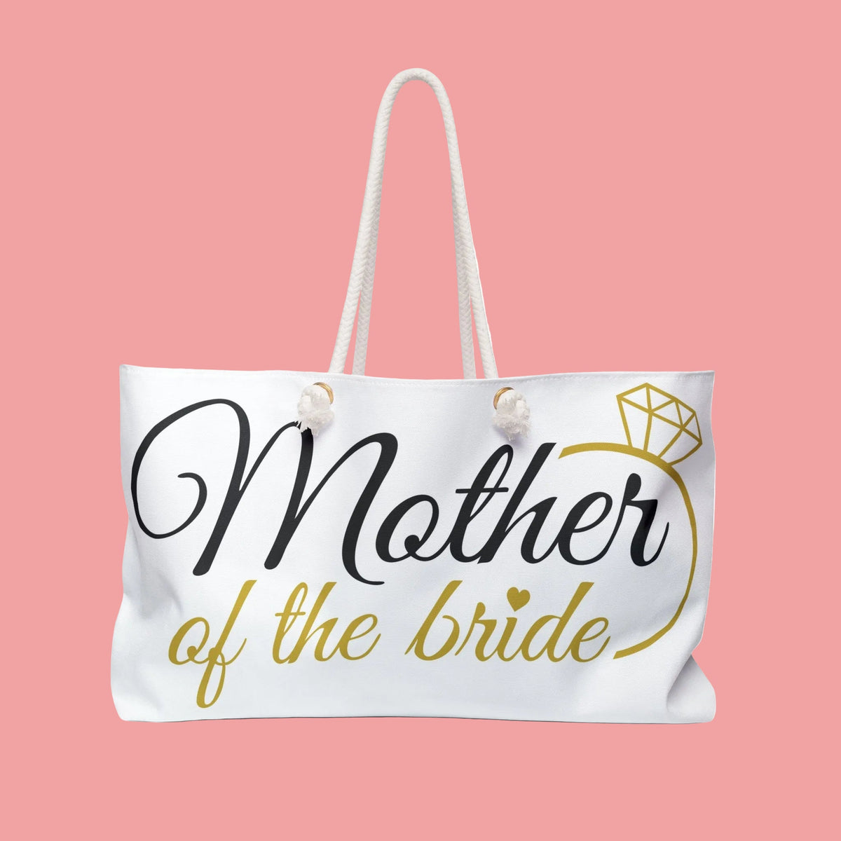 Elegant Mother of the Bride Weekender Bag, Bridal Gift, Wedding Accessory, Travel Tote, Engagement Celebration