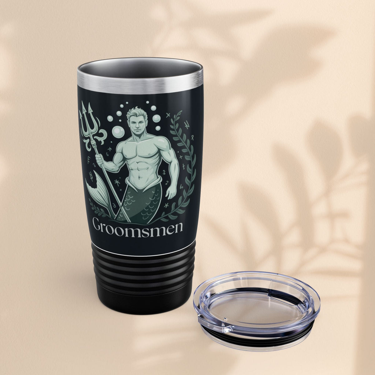 Merman Groomsmen Tumbler, 20oz – Perfect for Weddings, Parties, Gifts, Travel Mugs, Personalized Drinkware
