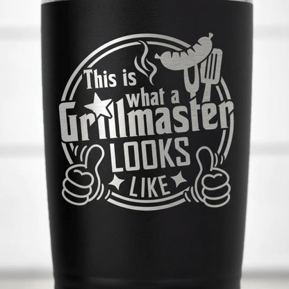 Grillmaster Tumbler - Insulated Stainless Steel Double Wall Tumbler For BBQ Gift