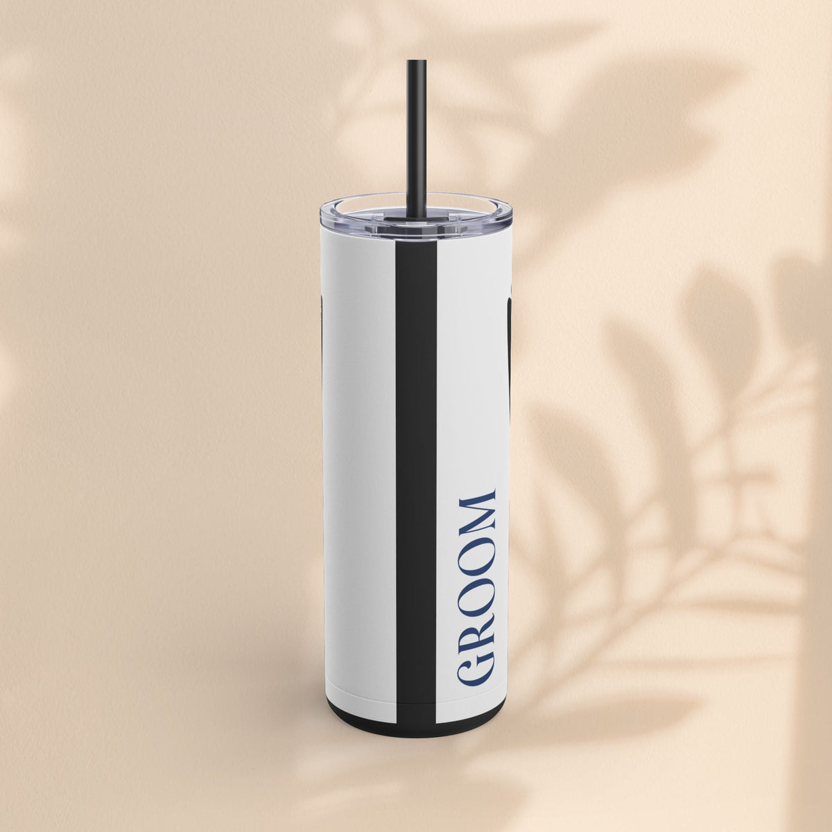 Groom Tuxedo Tumbler, Stylish Groom Tumbler for Weddings, Bachelor Parties, and Gifts, 20oz Matte Skinny Cup, Wedding Party Favor