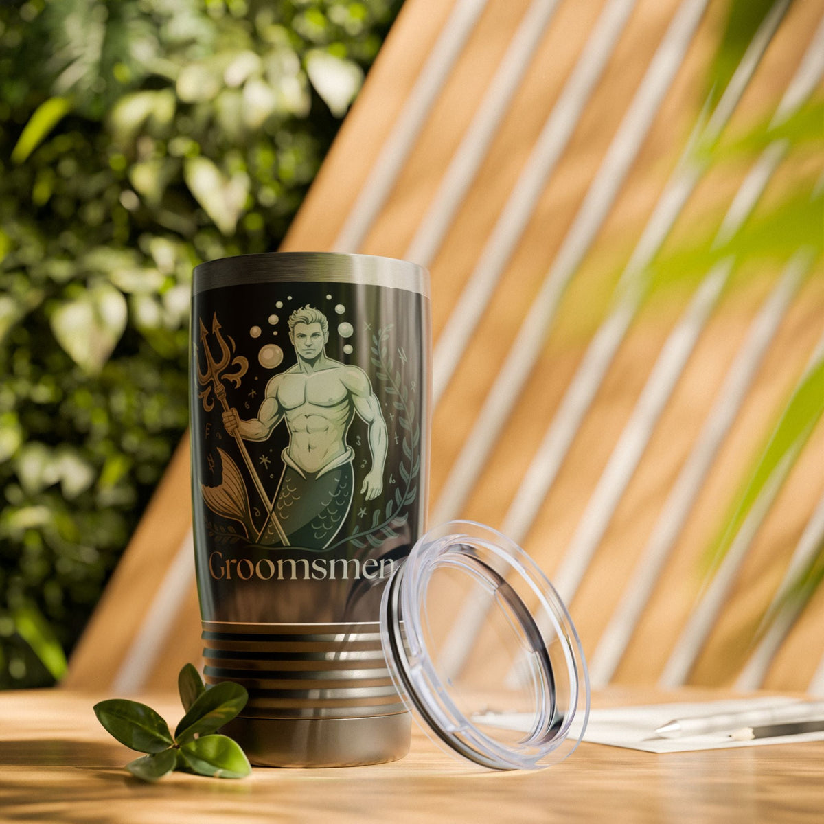 Merman Groomsmen Tumbler, 20oz – Perfect for Weddings, Parties, Gifts, Travel Mugs, Personalized Drinkware