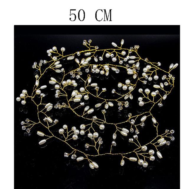 Pearl Beaded Bride Hair Band