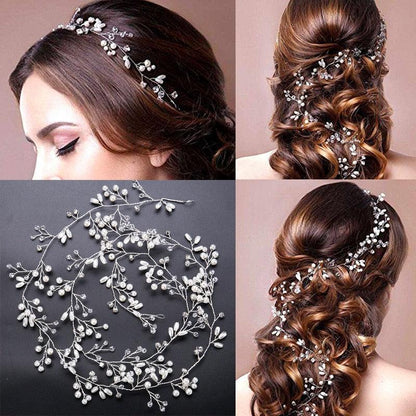 Pearl Beaded Bride Hair Band