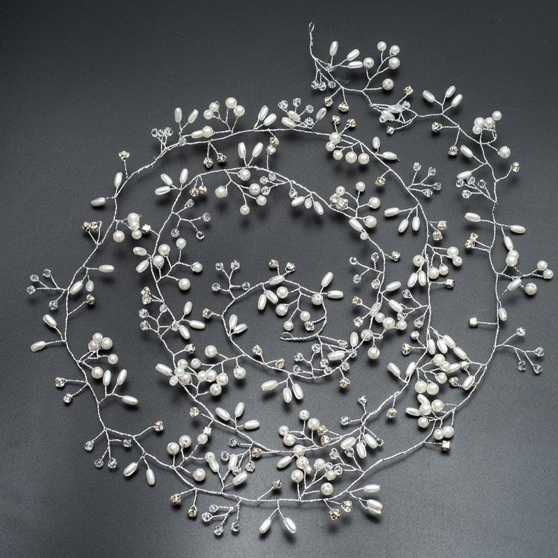 Pearl Beaded Bride Hair Band