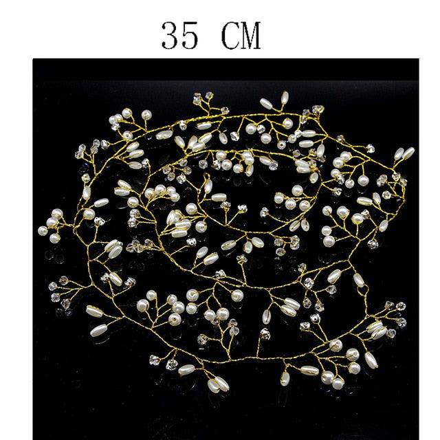 Pearl Beaded Bride Hair Band