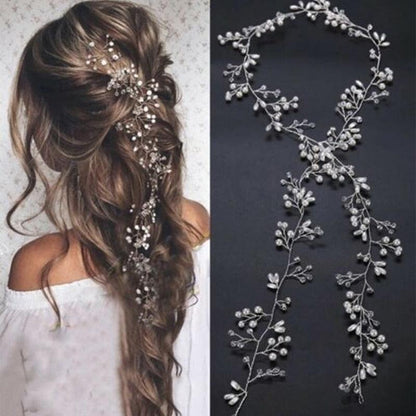 Crystal Pearl Bridal Hair Vine