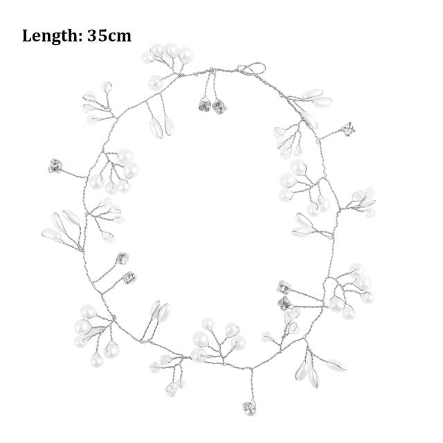 Crystal Pearl Bridal Hair Vine