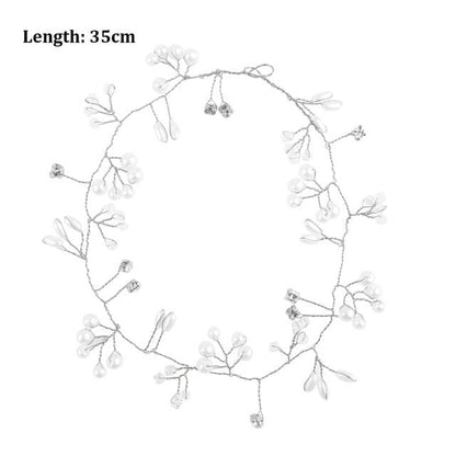 Crystal Pearl Bridal Hair Vine
