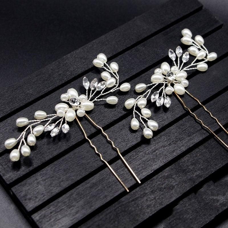 Crystal Pearl Bridal Hair Vine