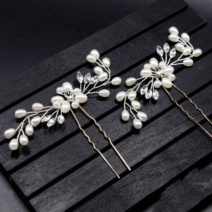 Crystal Pearl Bridal Hair Vine