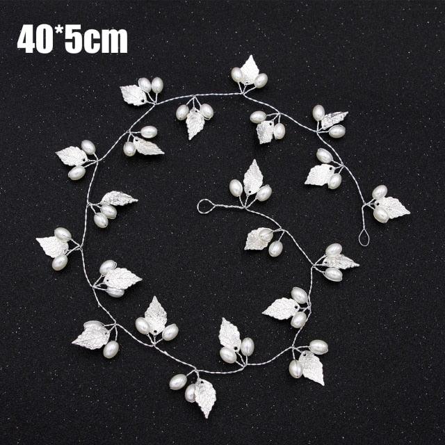 Crystal Pearl Bridal Hair Vine