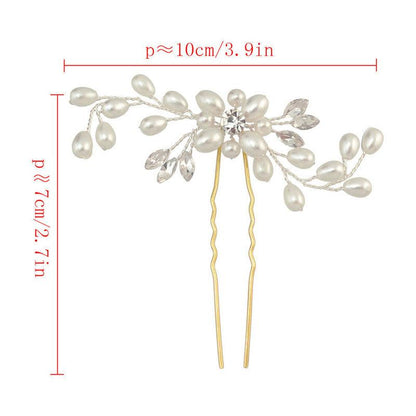 Crystal Pearl Bridal Hair Vine