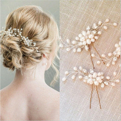 Crystal Pearl Bridal Hair Vine