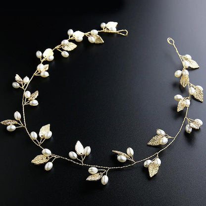 Crystal Pearl Bridal Hair Vine