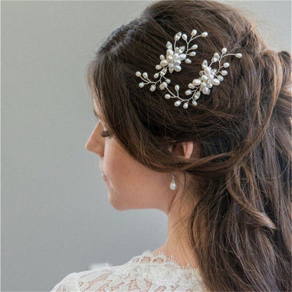 Crystal Pearl Bridal Hair Vine