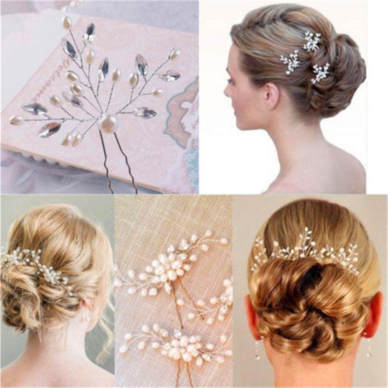 Crystal Pearl Bridal Hair Vine