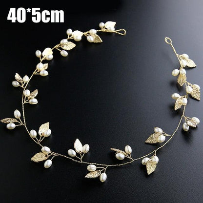 Crystal Pearl Bridal Hair Vine
