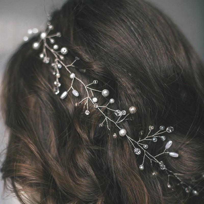Crystal Pearl Bridal Hair Vine
