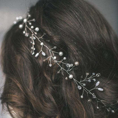 Crystal Pearl Bridal Hair Vine