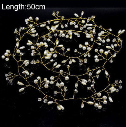 Crystal Pearl Bridal Hair Vine