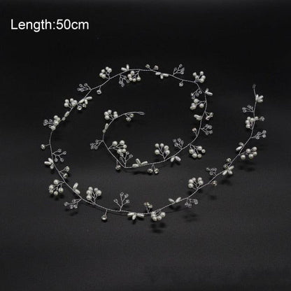Crystal Pearl Bridal Hair Vine