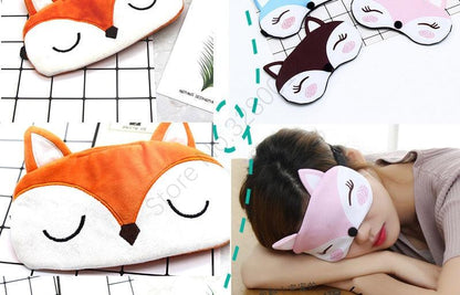 Cute Fox Animal Cotton Plush U Shape Neck Pillow Travel Car Home Pillow Nap Animal Pillow Health Care with Eye Mask Cute Fox U Shaped Neck Pillow for Car Airplane Traveling ,Animal Plush Stuffed Travel Pillow Travel Pillows Cartoon Planes Fox Animal