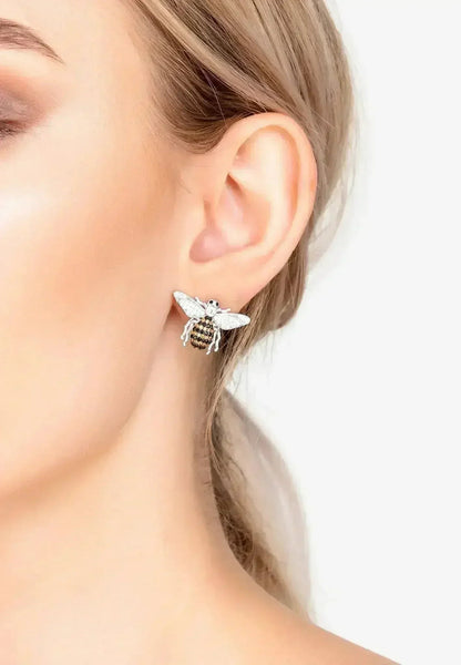 Honey Bee Stud Earrings