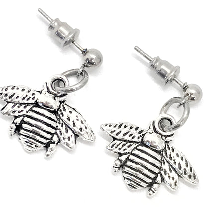 Bee Earrings, Bumblebee Earrings, Bee Charm Earrings, Motivating Gifts, Inspiring Gifts, Spring Earrings, Impossible Dreams Gift