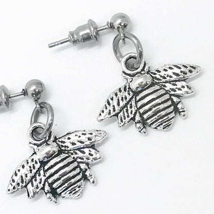 Bee Earrings, Bumblebee Earrings, Bee Charm Earrings, Motivating Gifts, Inspiring Gifts, Spring Earrings, Impossible Dreams Gift