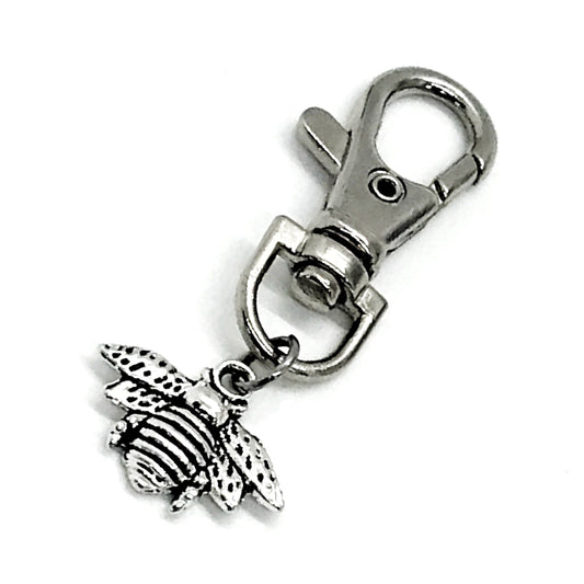 Bag Charm, Bee Bag Clip, Encouraging Gift, Daughter Gift, Back Pack Charm, Purse Charm, Keychain Charm, Dream Big Gift, Motivating Gift