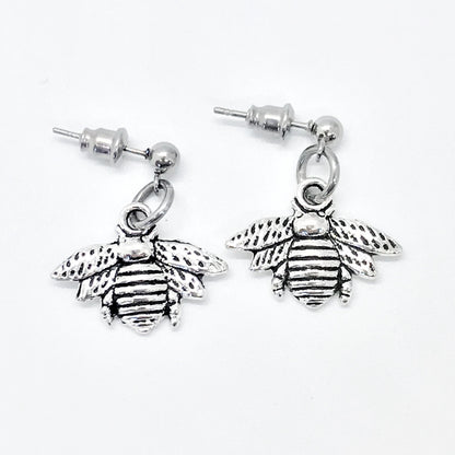 Bee Earrings, Bumblebee Earrings, Bee Charm Earrings, Motivating Gifts, Inspiring Gifts, Spring Earrings, Impossible Dreams Gift