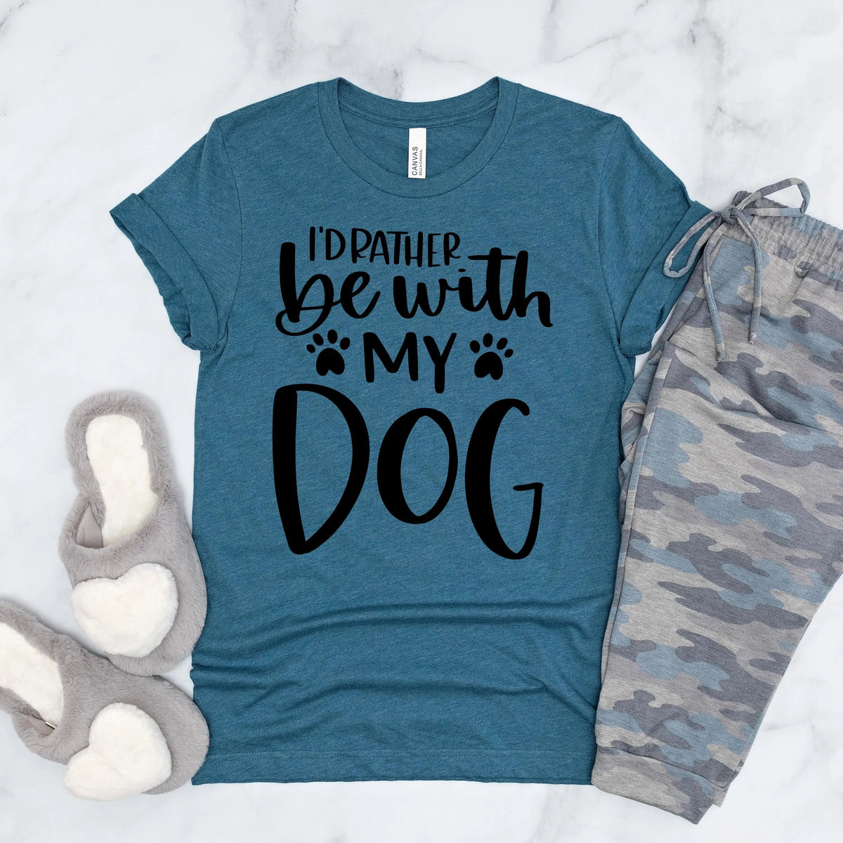 Dog Mom T-shirt I’d Rather Be With My Dog