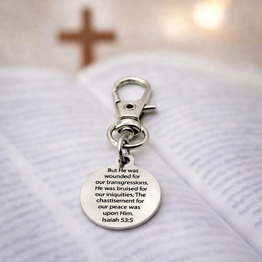 Isaiah 53 5 19mm Clip On Charm Faith Jewelry
