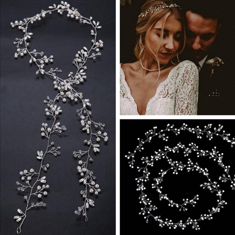 Crystal Pearl Bridal Hair Vine